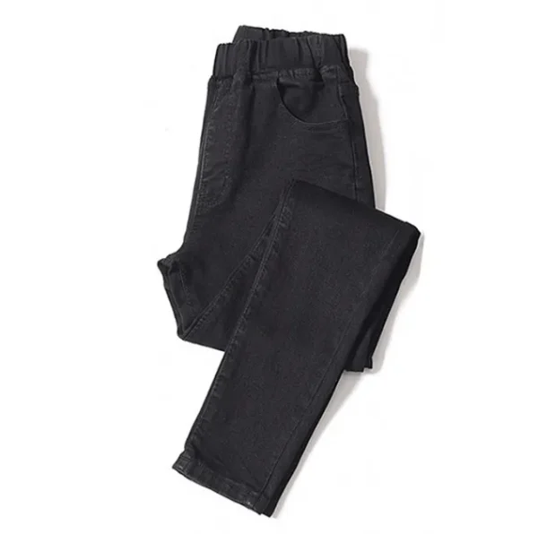 Women  Jeans for Curvy  Elastic Waist Stretchy Denim Pants Tummy Control Mom Jeans 4XL ouc551 - Image 7