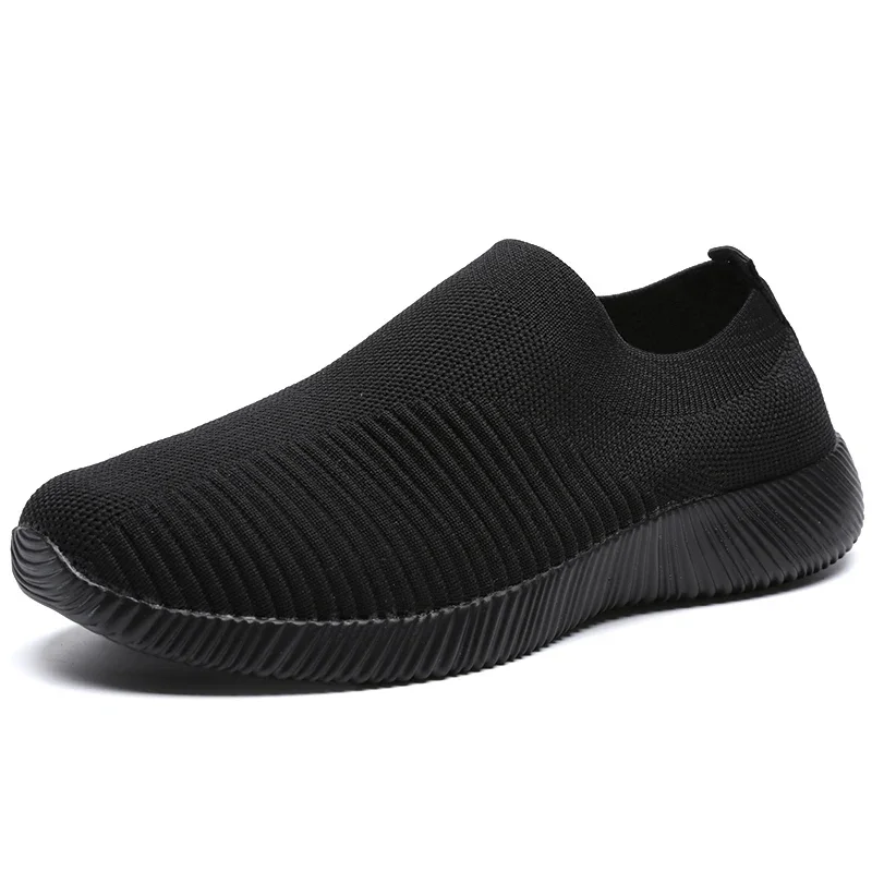 Knitted Sneakers for Women 2024 Autumn Slip on Breathable Mesh Casual Shoes Woman Flat Heels Plus Size Loafers Zapatos Mujer - Image 9