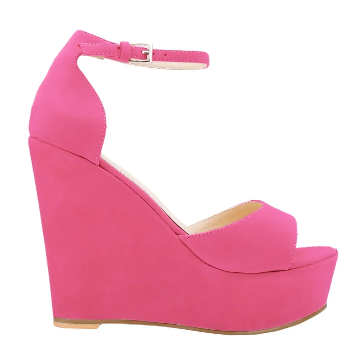 Women Summer Shoes 2025 Sexy Open Toe Ankle Strap Platform High Heels Wedge Sandals Party Wedding Dress Ladies Shoes 195-11VE - Image 18