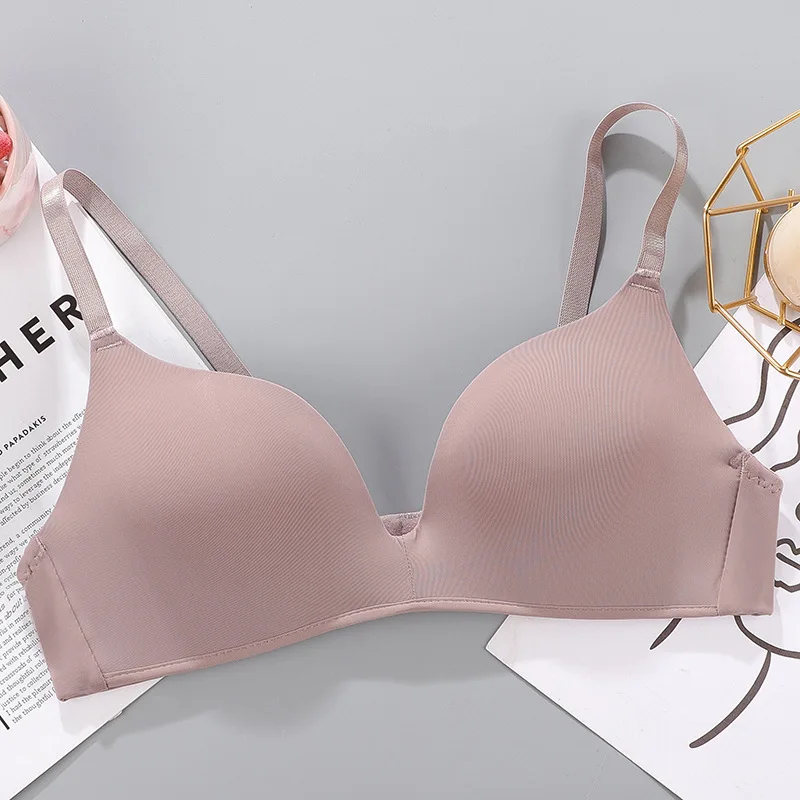 Women Seamless Bra Sexy No Wire Push Up Underwear Girls Students Breathable Thin 10 Colors Bras Female's Bra Breathable Gathered - Image 9