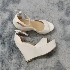 Women Summer Shoes 2025 Sexy Open Toe Ankle Strap Platform High Heels Wedge Sandals Party Wedding Dress Ladies Shoes 195-11VE