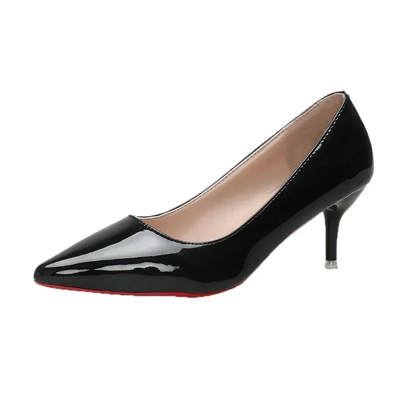 Sexy Red Bottom Women High Heels Classic Ladies Pumps Autumn Soft Leather Dress Heel Shoes for Women Banquet Wedding High Heels - Image 4