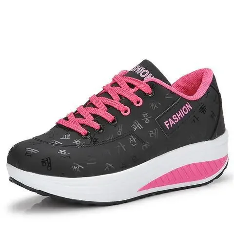 Women's Shoes Outdoor Casual Shoes Autumn Fashion Platform Vulcanized Shoes Flat Sole Walking Shoe Plus Size Lace-up Sneakers - Image 3