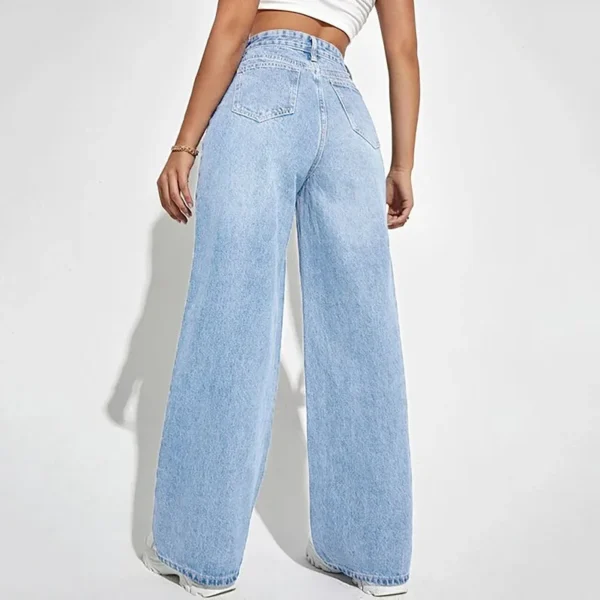 Women Jeans 2025 New Women Wear European And American Loose Denim Wide Leg Pants Slim High Waist All-Match Jeans For Women H300 - Image 3
