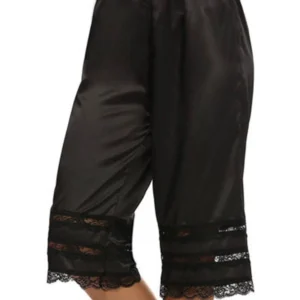 Women’s Sleep Bottoms Lace Loose High Elastic Waist Nightwear Pants Comfortable Sleepwear Loungewear Pajama Pants