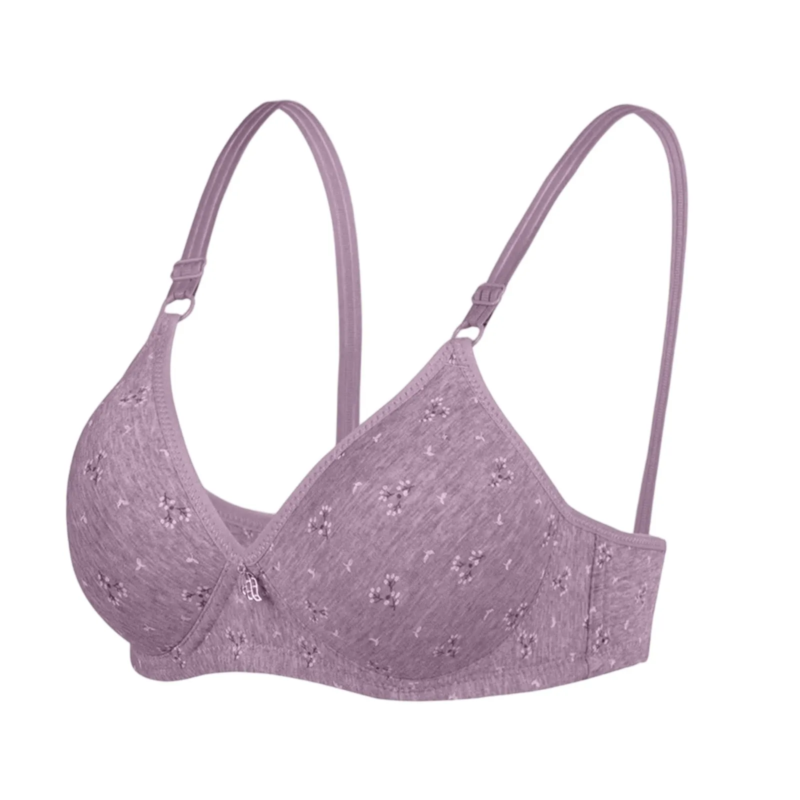 Women'S Underwear Traditional Style Thin Cup No Wire Sexy Printed Pure Cotton Soft Cotton Bra Close-Fitting Loose Accessories - Image 8