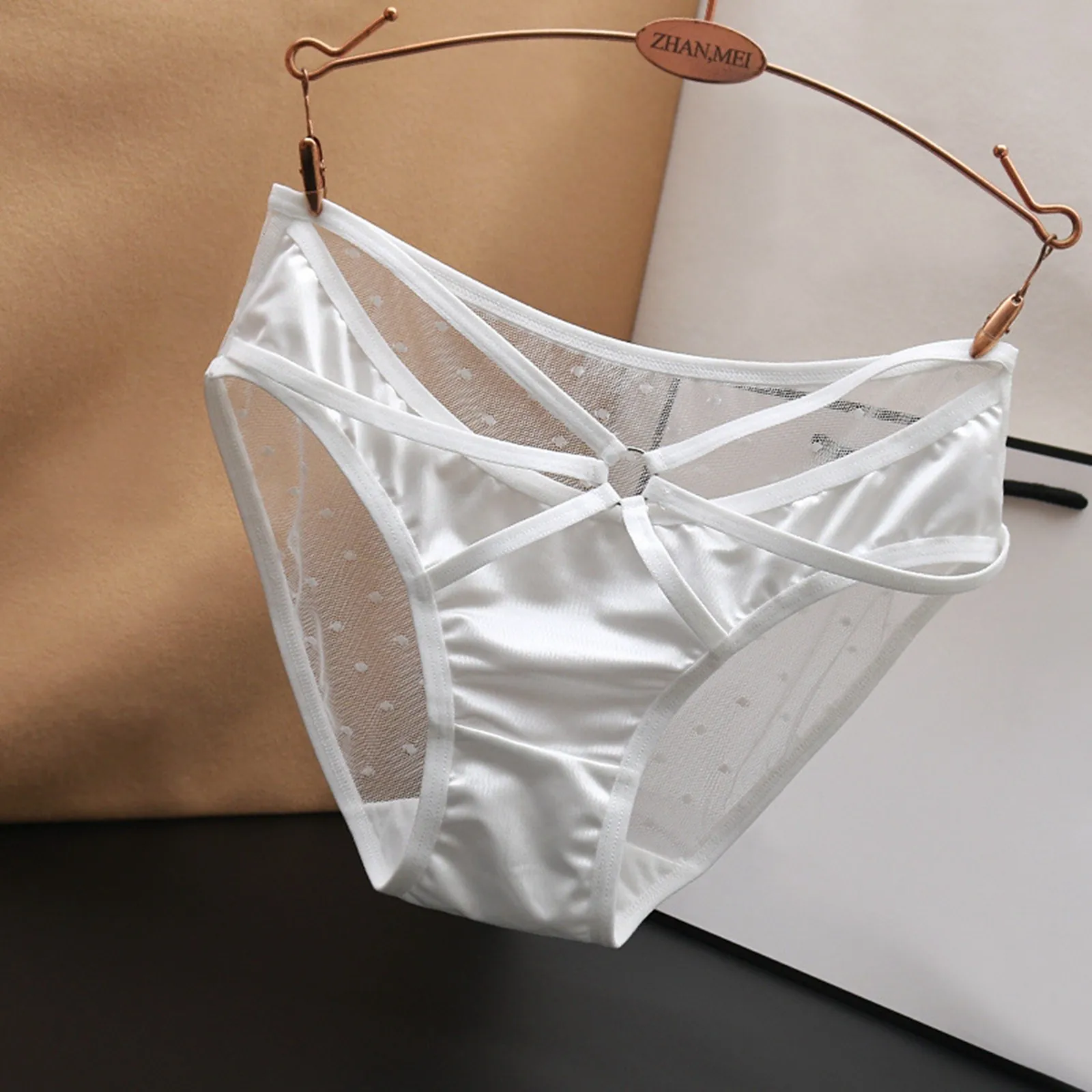 Women Underwears Sexy Hot Lace Panties For Women Transparent Low Waisted Hollowed Out Pure Desire Ropa Interior De Mujer - Image 3