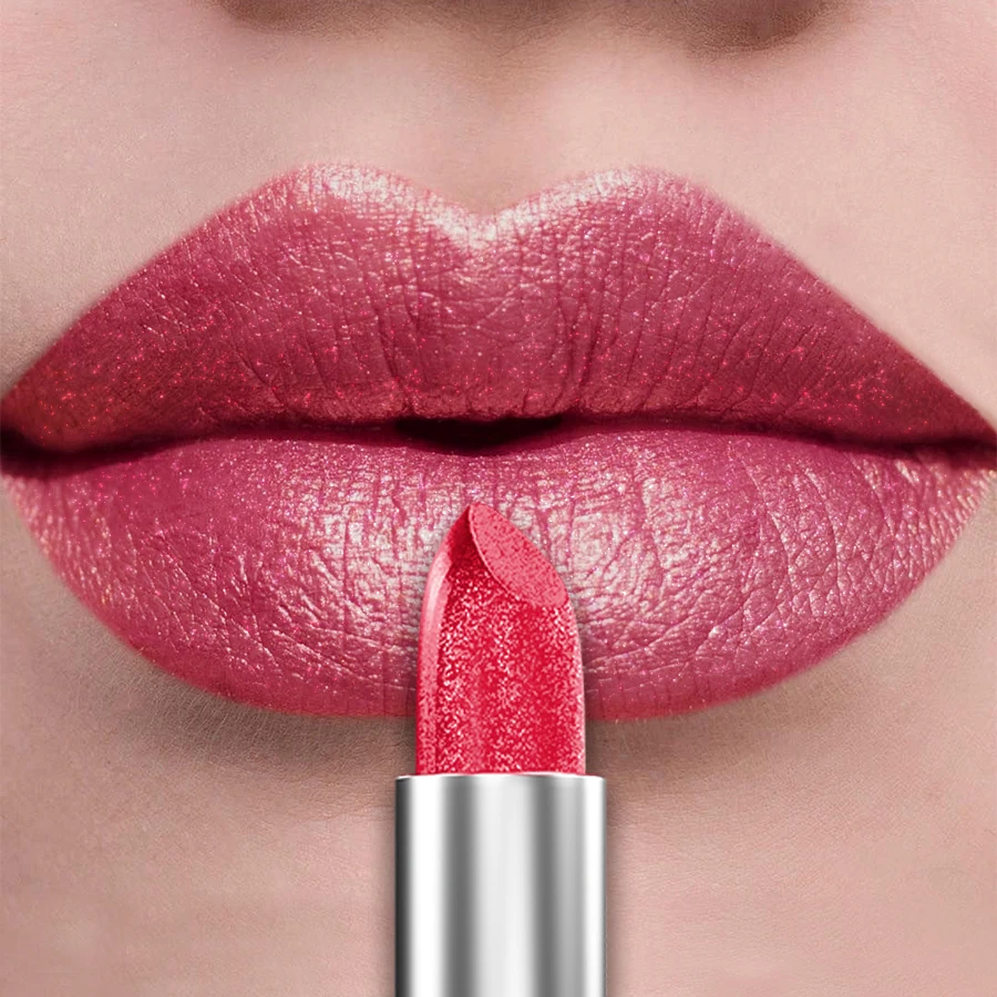 21Colors Bold & Intense Glitter Shiny Metallic Lipstick Pearlescent Lip Tint,Long Lasting Lip Senior Matte Lip Makeup Gifts for - Image 10