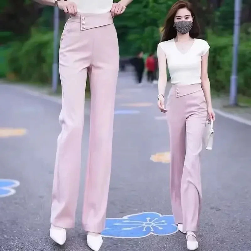 Slacks Female Trousers Solid Long Women's Pants Korean Fashion High Quality Harajuku Comfortable Stretch New In Aesthetic Xxl G - Image 10