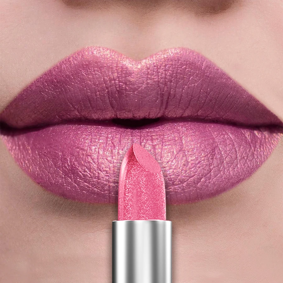 21Colors Bold & Intense Glitter Shiny Metallic Lipstick Pearlescent Lip Tint,Long Lasting Lip Senior Matte Lip Makeup Gifts for - Image 12
