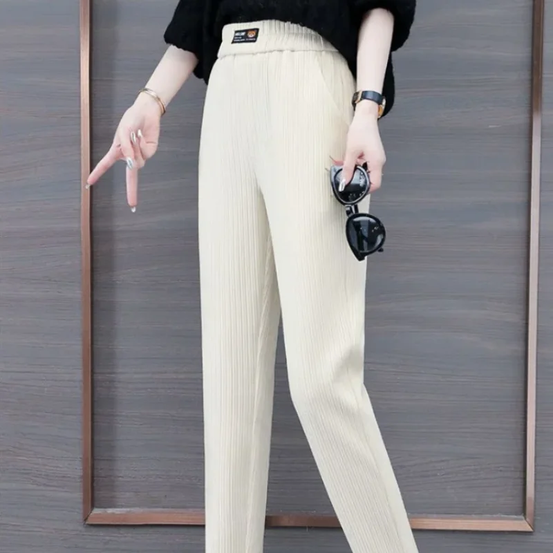 Slacks Female Trousers Korean Fashion Women's Pants Straight Leg Harajuku High Quality G Xxl Casual One Size Outfits Autumn 90s - Image 2
