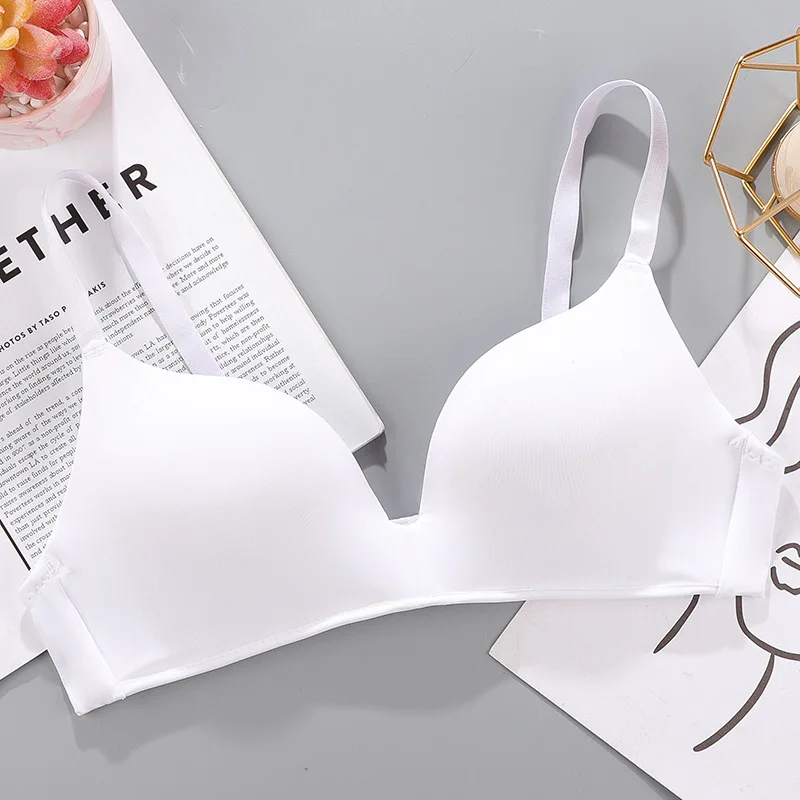 Women Seamless Bra Sexy No Wire Push Up Underwear Girls Students Breathable Thin 10 Colors Bras Female's Bra Breathable Gathered - Image 10