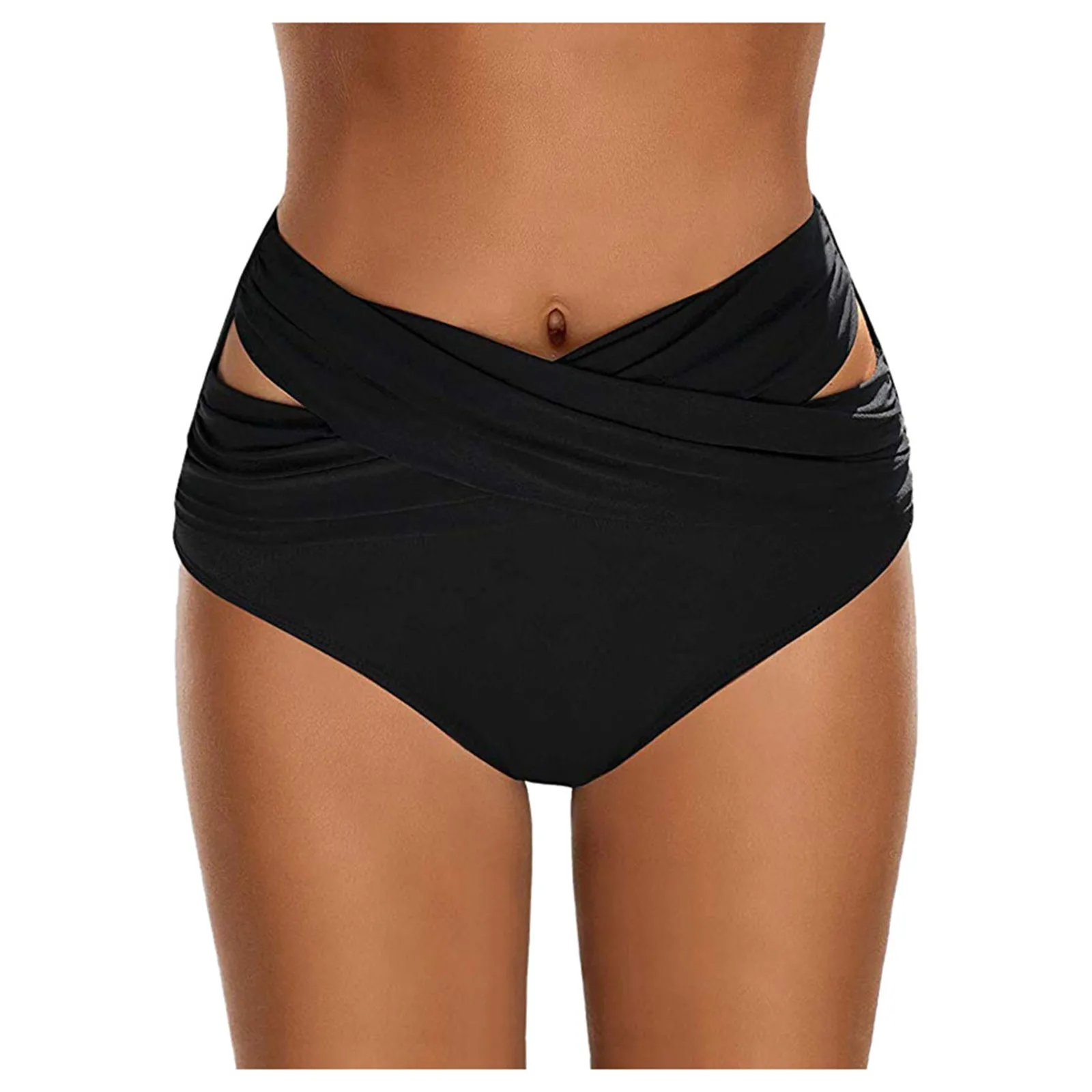 Sexy Bikini Bottoms For Women Hollow Out Swimwear Bottom High Waist Swim Shorts Beachwear Summer Ladies Bikini Panties 2024 - Image 3