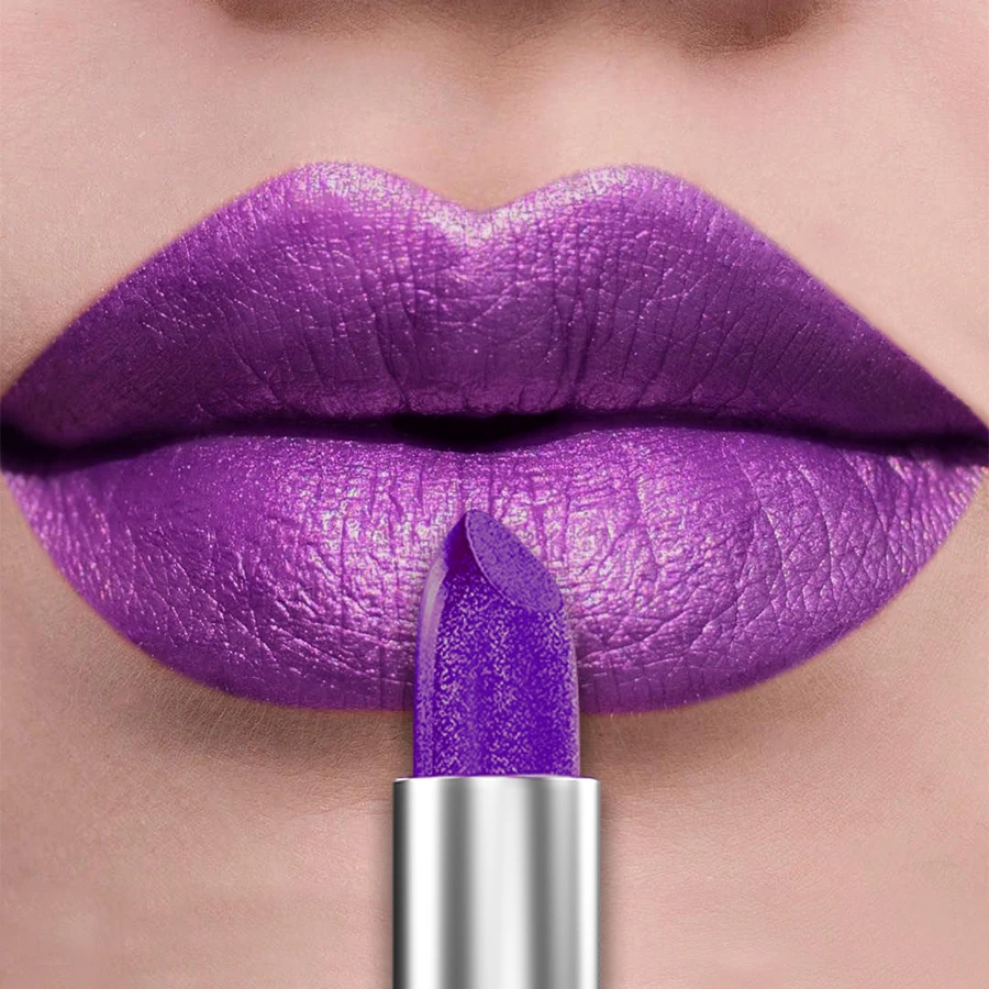 21Colors Bold & Intense Glitter Shiny Metallic Lipstick Pearlescent Lip Tint,Long Lasting Lip Senior Matte Lip Makeup Gifts for - Image 17