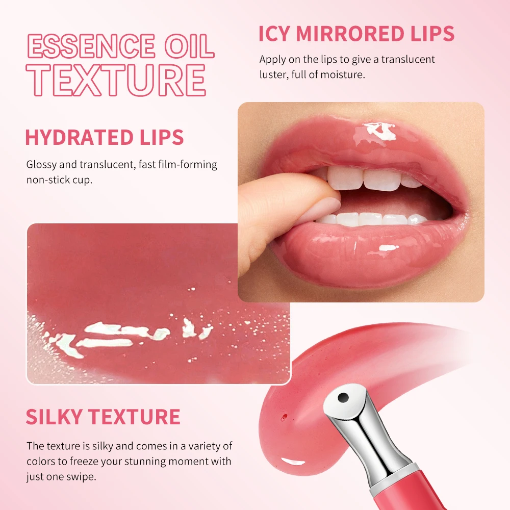 Lip Glosses Long Lasting Lipsticks Makeup Transparent Lip Gloss Care of the Lips Cosmetics Tint Oil Plumping Moisturizing Care - Image 5
