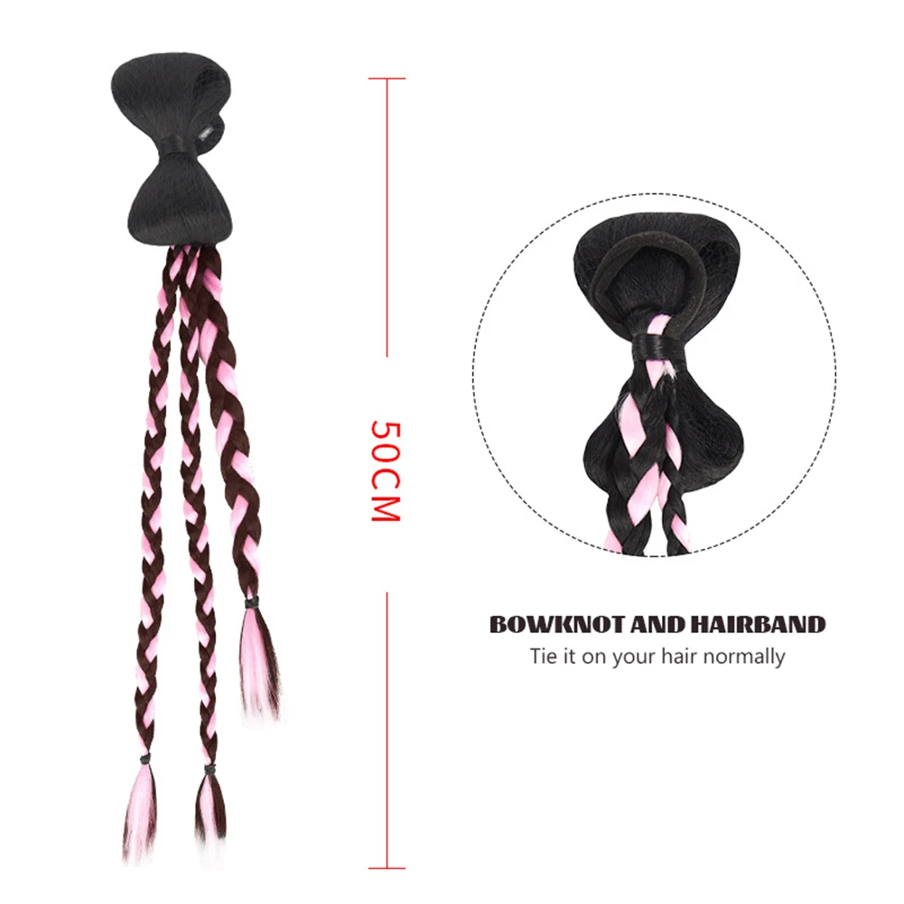 Women's Braid Wig - Cute And Natural Hair Extensions For Long Braid Styles, Ideal For Role-Playing, And Costume Props - Image 5