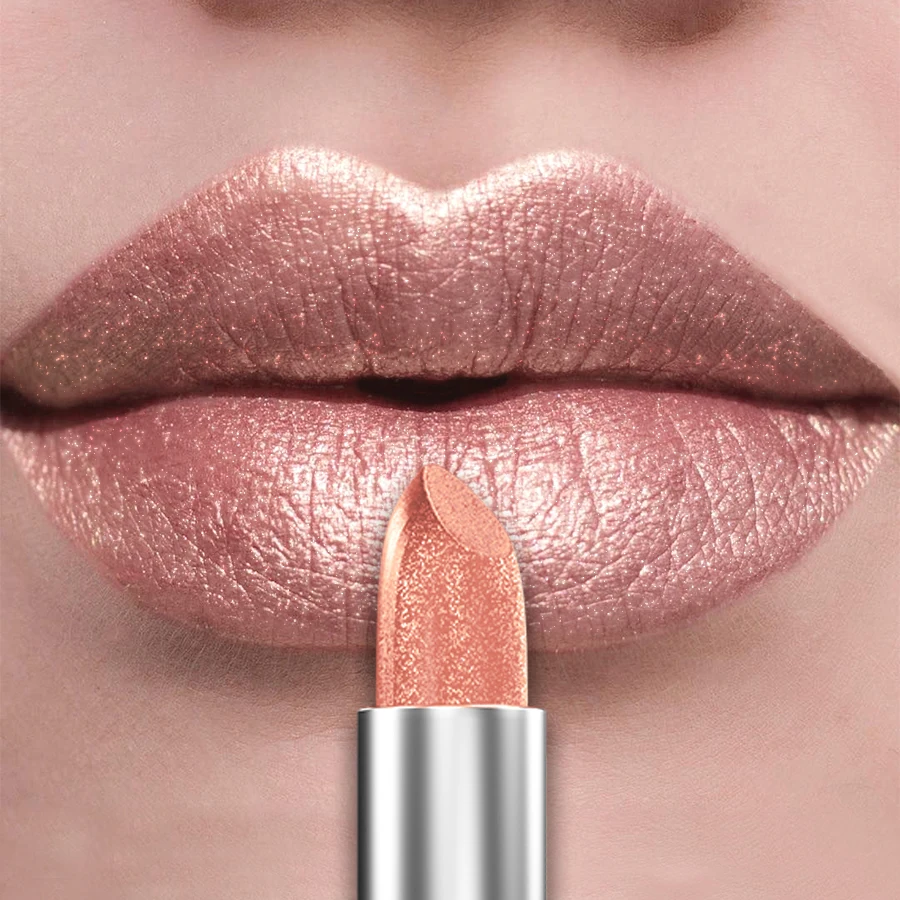 21Colors Bold & Intense Glitter Shiny Metallic Lipstick Pearlescent Lip Tint,Long Lasting Lip Senior Matte Lip Makeup Gifts for - Image 25