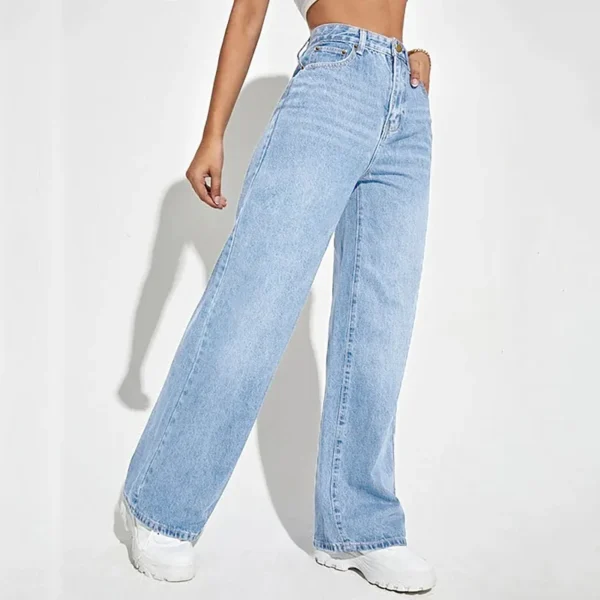 Women Jeans 2025 New Women Wear European And American Loose Denim Wide Leg Pants Slim High Waist All-Match Jeans For Women H300 - Image 2