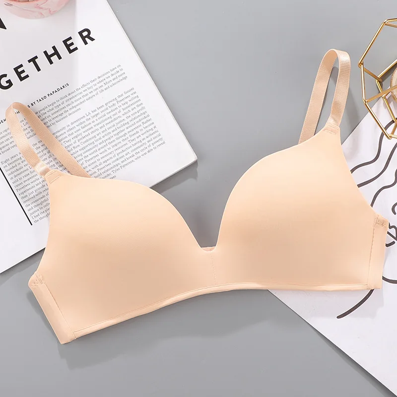 Women Seamless Bra Sexy No Wire Push Up Underwear Girls Students Breathable Thin 10 Colors Bras Female's Bra Breathable Gathered - Image 7