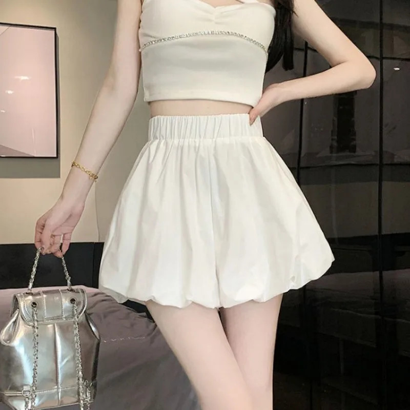 Shorts for Women Cute Beach Bloomer Kawaii White Short Pants Woman Youthful To Wear Aesthetic Harajuku Fashion Outdoor Low Price - Image 3