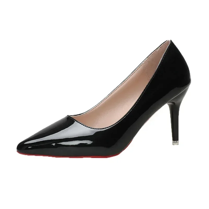 Sexy Red Bottom Women High Heels Classic Ladies Pumps Autumn Soft Leather Dress Heel Shoes for Women Banquet Wedding High Heels - Image 3