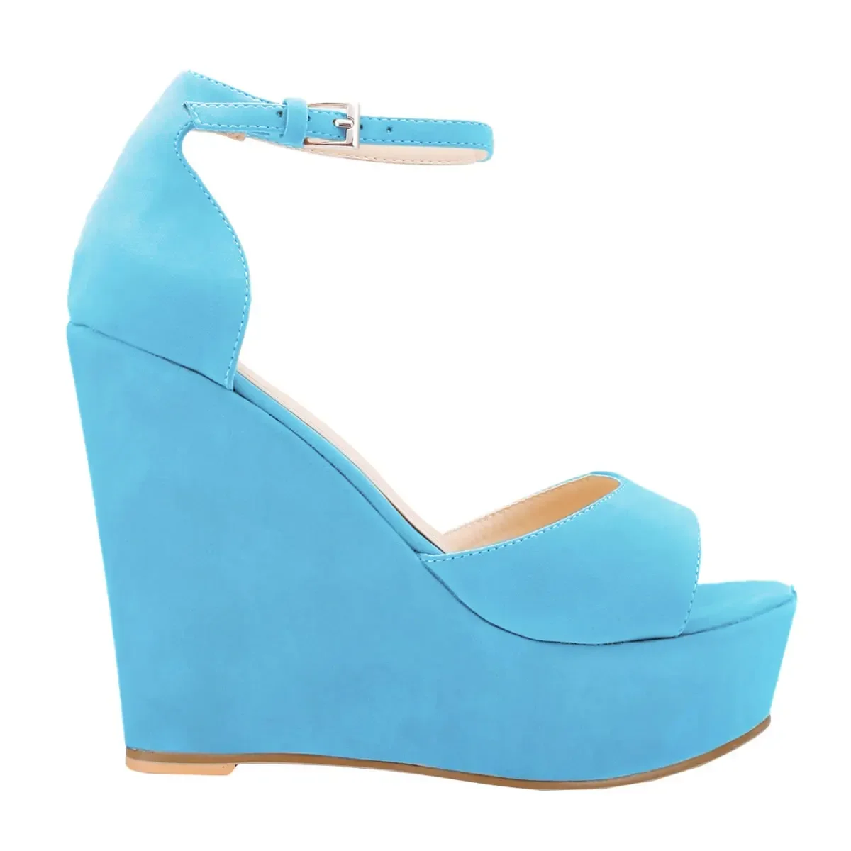 Women Summer Shoes 2025 Sexy Open Toe Ankle Strap Platform High Heels Wedge Sandals Party Wedding Dress Ladies Shoes 195-11VE - Image 10
