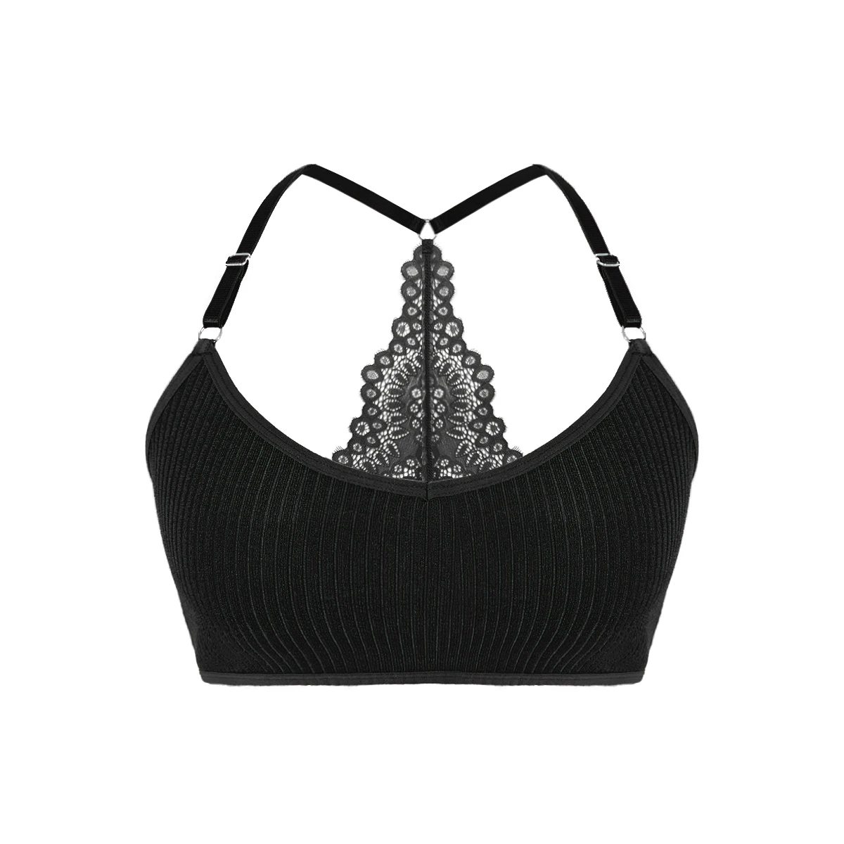 Sexy Women Underwear Backless Ribbed Bras Female Brassiere Breathable Camisole New Fashion Lingerie Solid Wireless Ladies Bras - Image 5