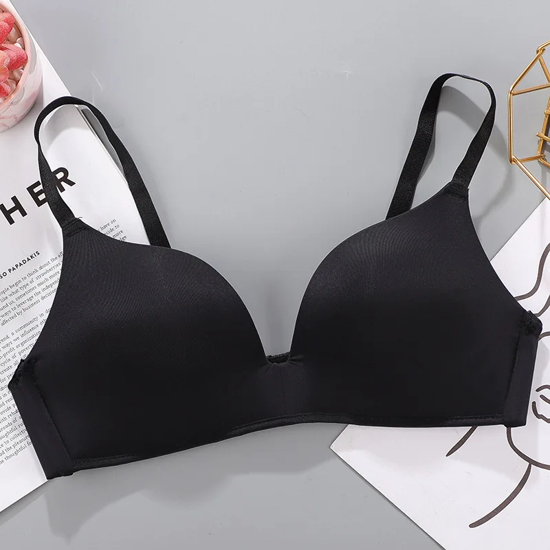 Women Seamless Bra Sexy No Wire Push Up Underwear Girls Students Breathable Thin 10 Colors Bras Female's Bra Breathable Gathered - Image 11
