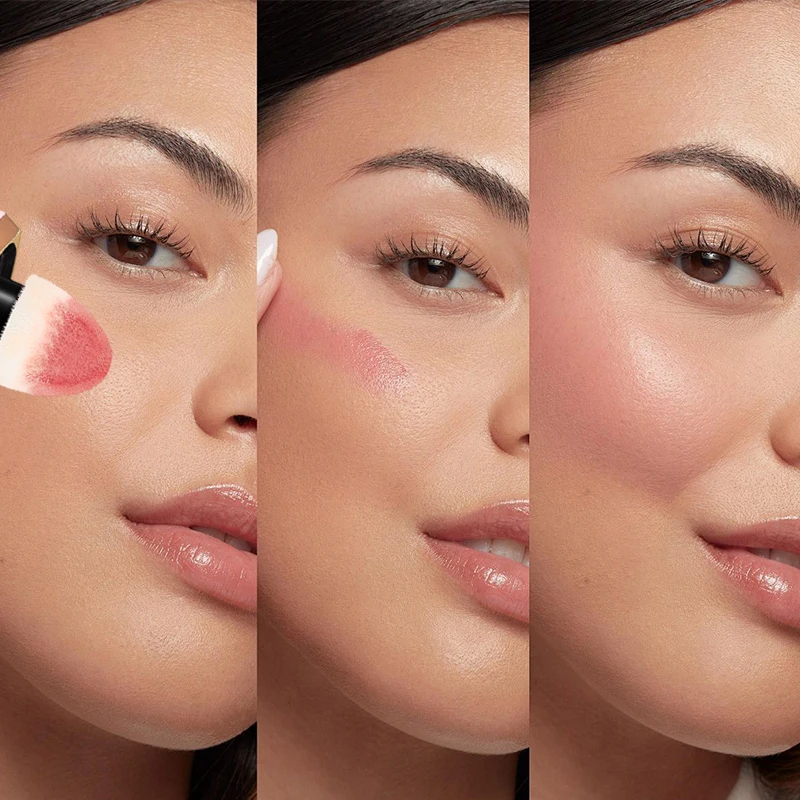 TVLV 4 Colour Matte Liquid BlushEasy to apply long lasting waterproof blush sponge brush head - Image 5
