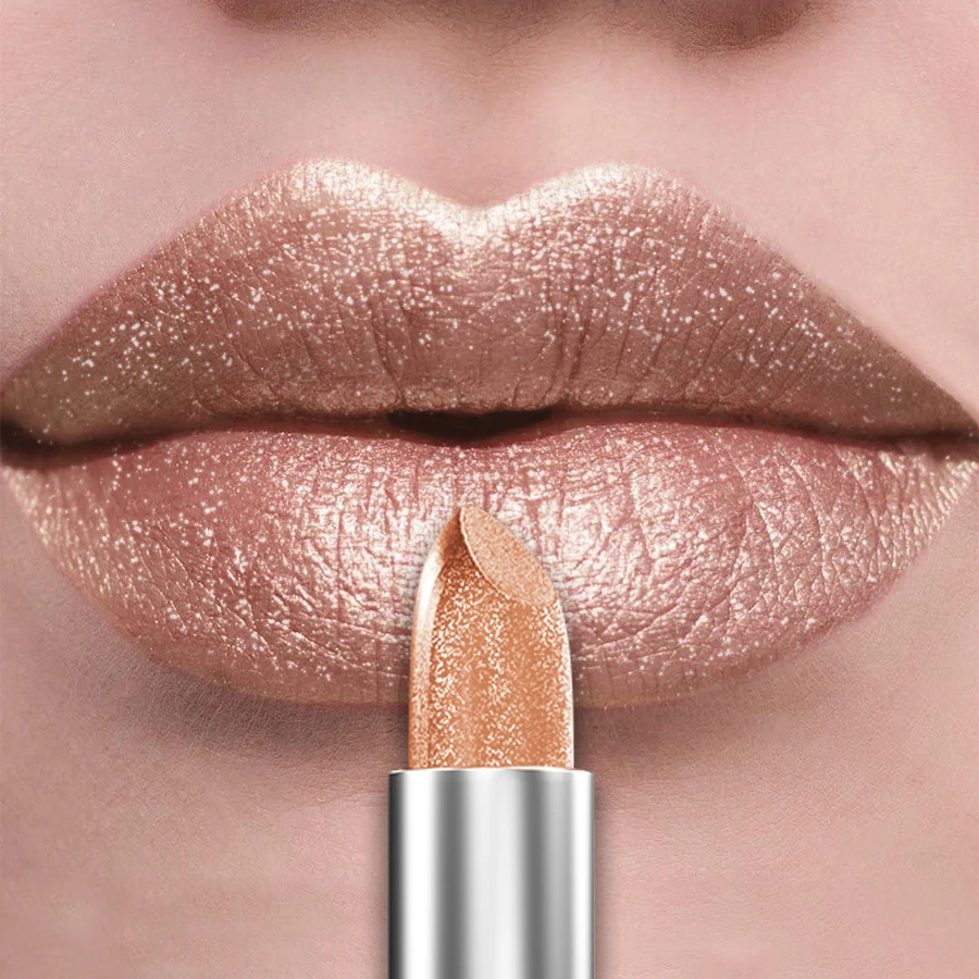 21Colors Bold & Intense Glitter Shiny Metallic Lipstick Pearlescent Lip Tint,Long Lasting Lip Senior Matte Lip Makeup Gifts for - Image 15