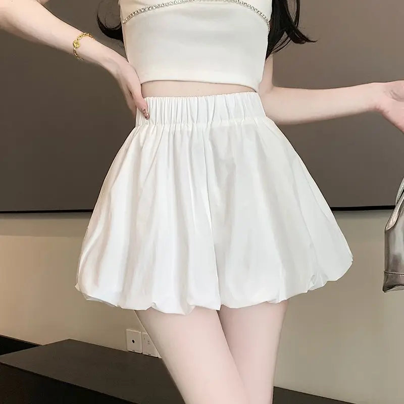 Shorts for Women Cute Beach Bloomer Kawaii White Short Pants Woman Youthful To Wear Aesthetic Harajuku Fashion Outdoor Low Price