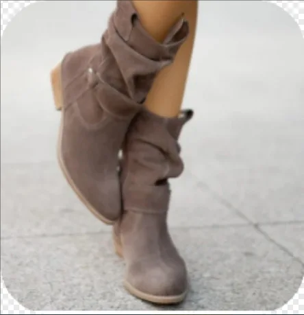 Women Ankle Boots Winter Fashion Low Heel Suede Female Shoes Classic Brown Black Lightweight Soft Comfortable Plataforma Mujer - Image 7