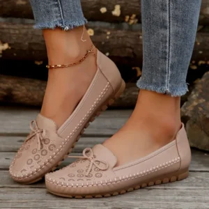 Women's Shoes 2025 New Slip on Women's Flats Round Toe Casual Flat Shoes Women Breathable Loafers Comfort Shallow Shoes Ladies