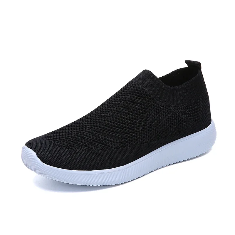 Knitted Sneakers for Women 2024 Autumn Slip on Breathable Mesh Casual Shoes Woman Flat Heels Plus Size Loafers Zapatos Mujer - Image 15