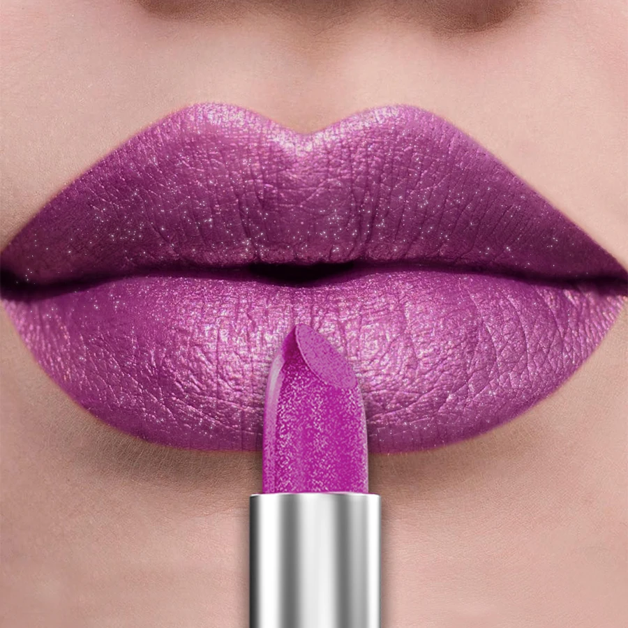 21Colors Bold & Intense Glitter Shiny Metallic Lipstick Pearlescent Lip Tint,Long Lasting Lip Senior Matte Lip Makeup Gifts for - Image 20