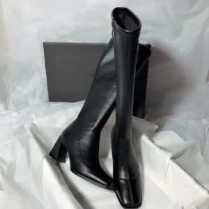 Women's Rubber Boots Boots-Women Luxury Designer Sexy Thigh High Heels High Sexy Female Shoes Zipper Winter Footwear Rain 2025 F