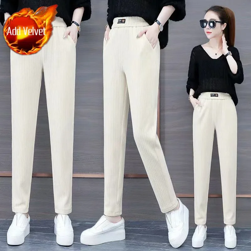 Slacks Female Trousers Korean Fashion Women's Pants Straight Leg Harajuku High Quality G Xxl Casual One Size Outfits Autumn 90s - Image 9
