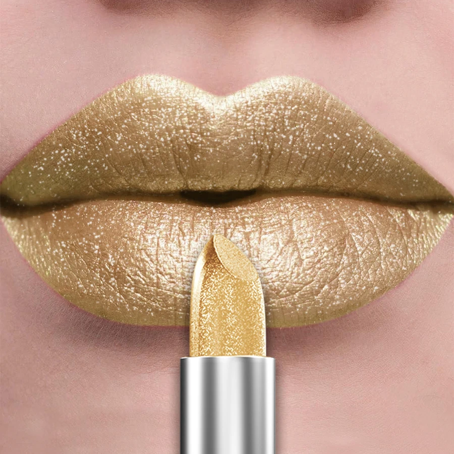 21Colors Bold & Intense Glitter Shiny Metallic Lipstick Pearlescent Lip Tint,Long Lasting Lip Senior Matte Lip Makeup Gifts for - Image 16
