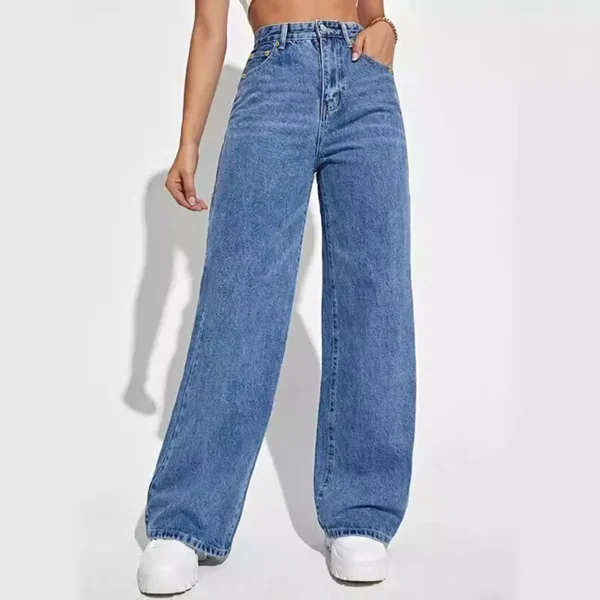 Women Jeans 2025 New Women Wear European And American Loose Denim Wide Leg Pants Slim High Waist All-Match Jeans For Women H300 - Image 4