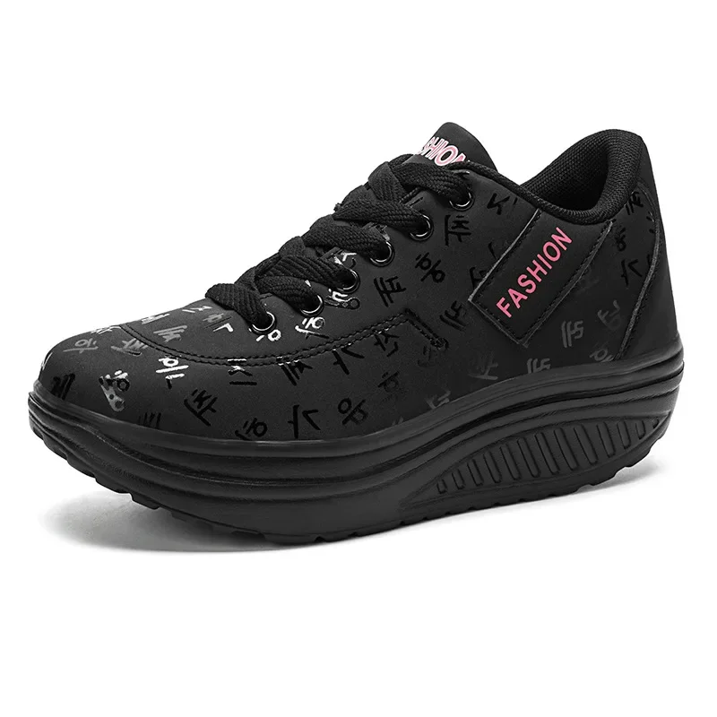 Women's Shoes Outdoor Casual Shoes Autumn Fashion Platform Vulcanized Shoes Flat Sole Walking Shoe Plus Size Lace-up Sneakers - Image 9