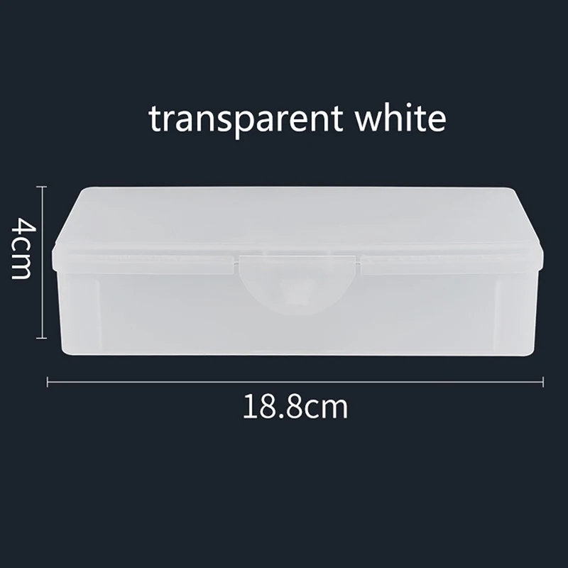 Nail Art Storage Box Nail Accessories Organizer Cuboid Plastic Container Packaging Case for Nail Brush File Manicure Tools - Image 11