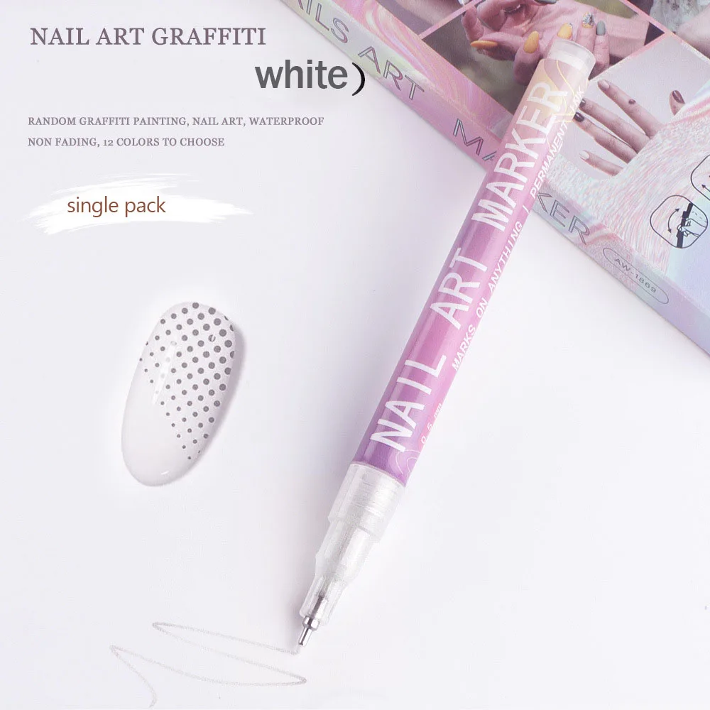 Nail Art Graffiti Pen Nail Acrylic Paint Pen Waterproof Painting Lines Pencil DIY Drawing Abstract Design Nail Accessories - Image 11